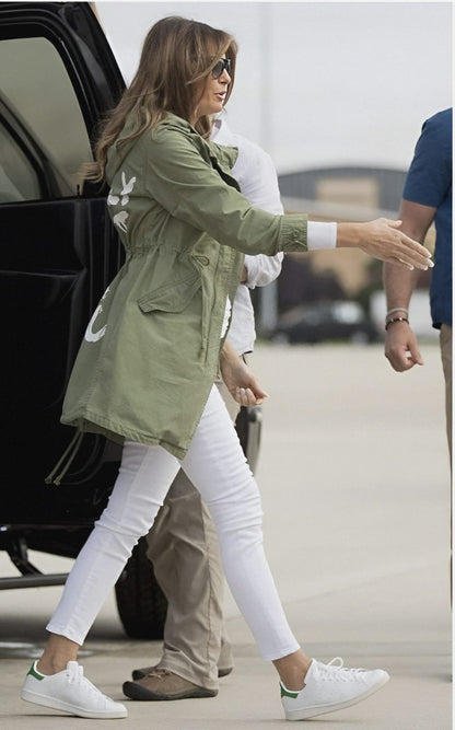 Women's I Really Don't Care Do U Melania Trump Cotton Coat Jacket - Women's Cotton Coat Jacket