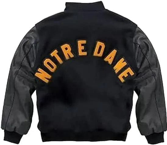 Men's Notre Dame Bomber Letterman Irish Logo Jacket