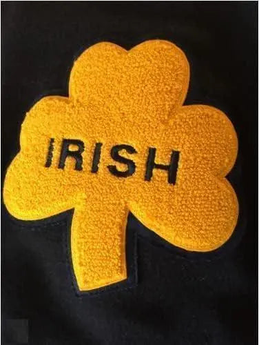 Men's Notre Dame Bomber Letterman Irish Logo Jacket