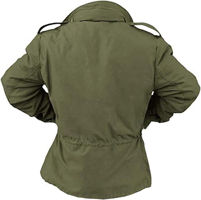 Men's John Rambo First Blood Sylvester Stallone M65 Military US Army Olive Green Cotton Coat Jacket