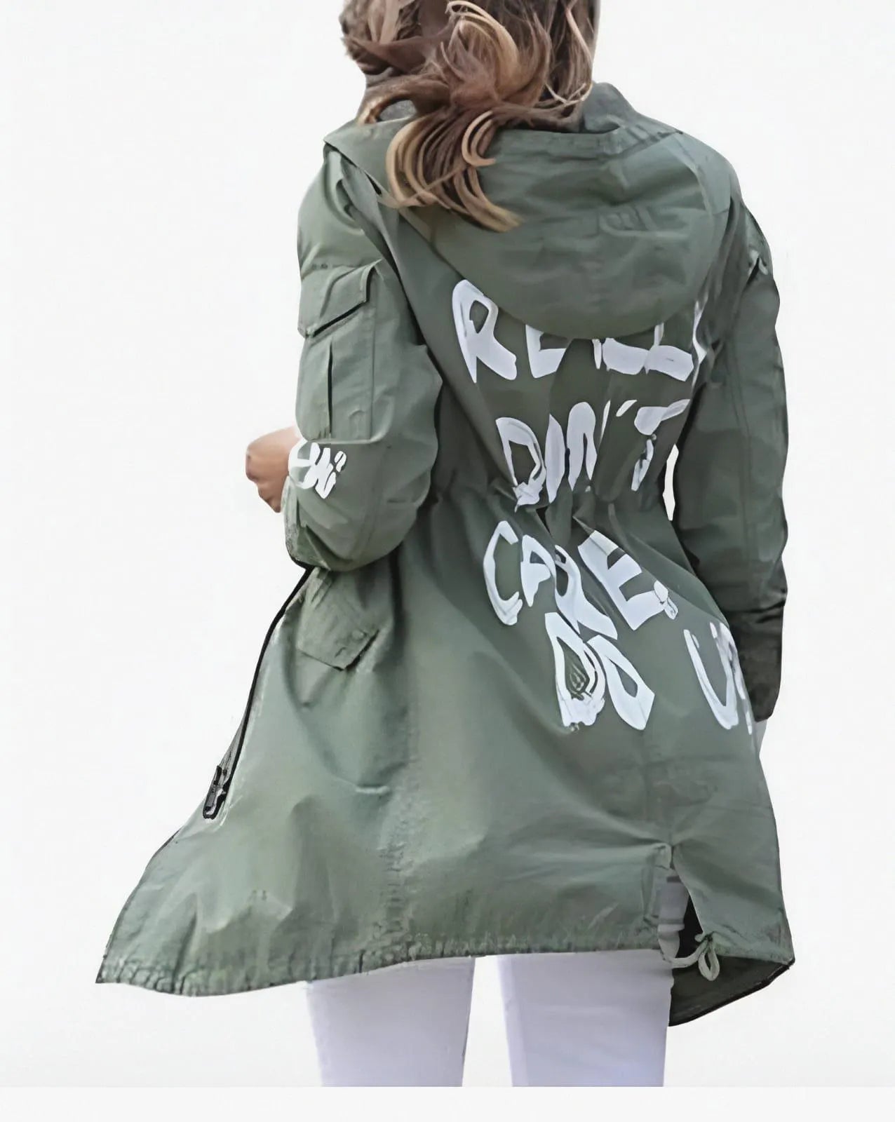 Women's I Really Don't Care Do U Melania Trump Cotton Coat Jacket - Women's Cotton Coat Jacket