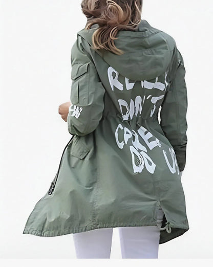 Women's I Really Don't Care Do U Melania Trump Cotton Coat Jacket - Women's Cotton Coat Jacket