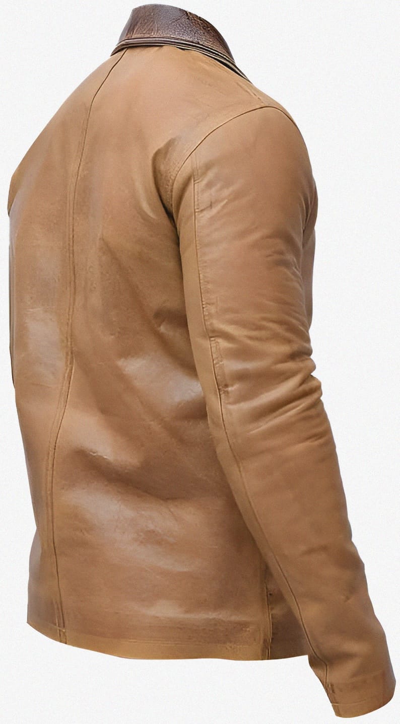 Men's Genuine Arthur Morgan Style Jacket | Red Redemption Coat | Classic Button Front Leather Blazer