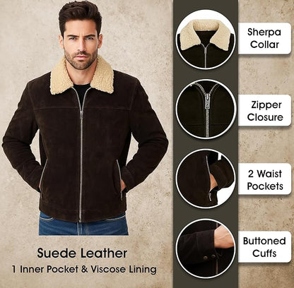The Walking Dead Season 4 Rick Grimes Jacket - Andrew Lincoln 100% Suede Leather Jacket